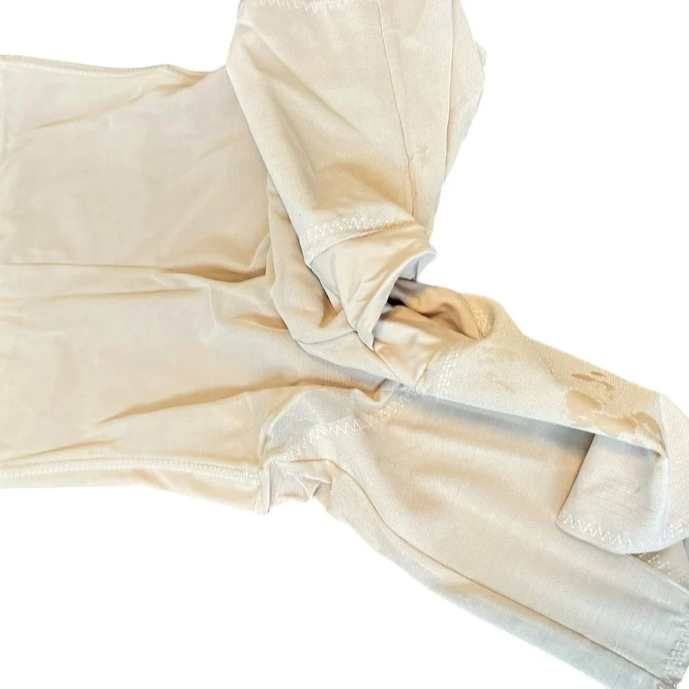 Womens‎ High Waisted Shapewear Shorts Beige Nude Tummy Control Mid Thigh Slimmer
